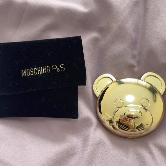 Moschino Shiny Gold Bear mirror - Picture 2 of 7